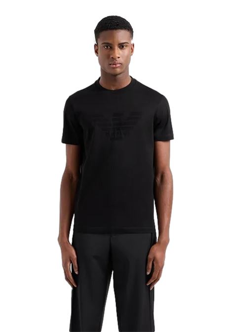 Jersey T-shirt with jacquard logo EMPORIO ARMANI | T-shirt | 8N1TD2 1JGYZ0022